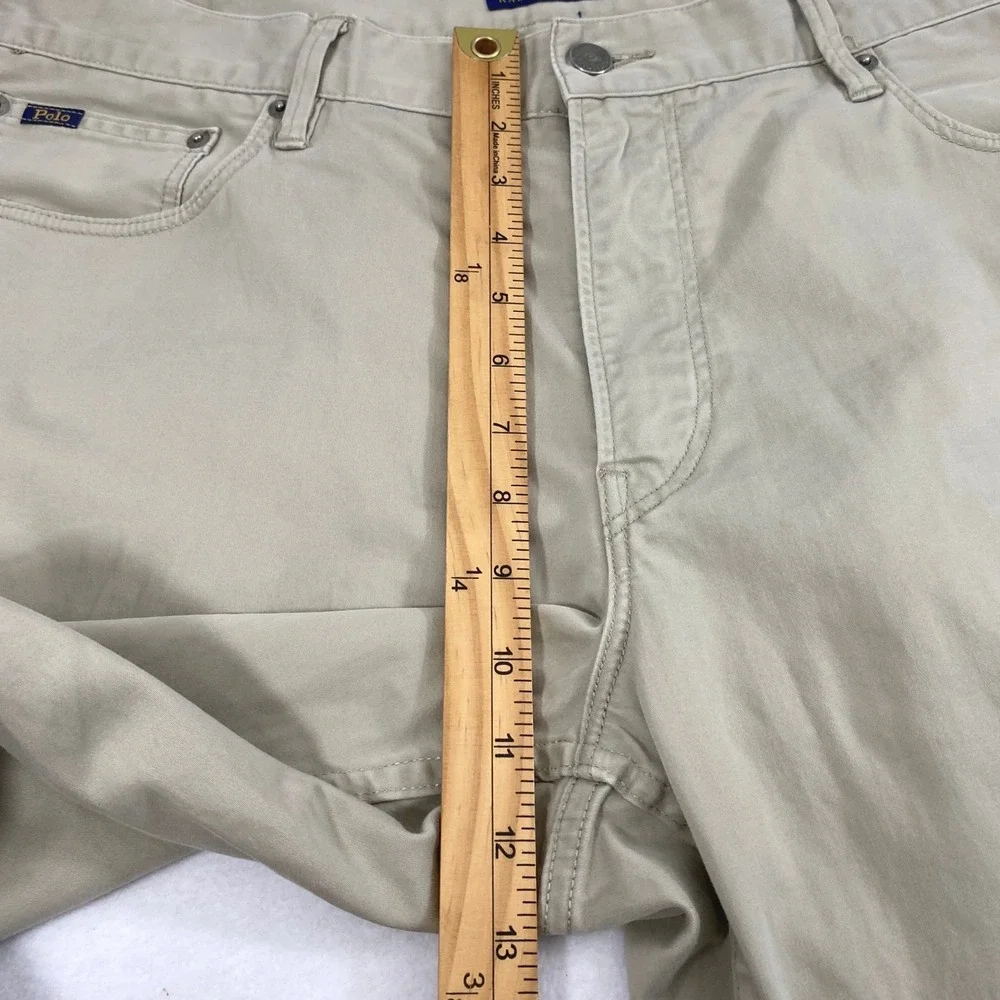 Polo Ralph Lauren Khaki Pants Mens 37 x 27.5 Straight‎ Fit Casual Chinos